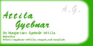 attila gyebnar business card